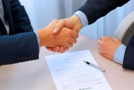 Business Agreement with Handshake